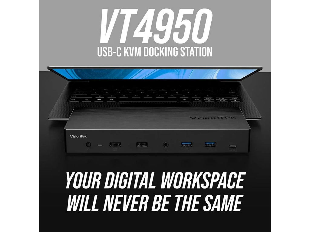 VisionTek 100W with PD VT4950 901520 KVM Station Docking USB-C