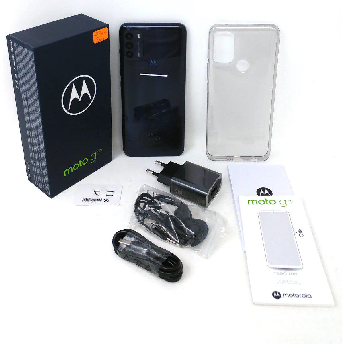 G50 6.5" XT2137-1 Steel Grey - - Dual Factory RAM Moto Unlocked 5G OB Motorola SIM Phone 4GB 128GB