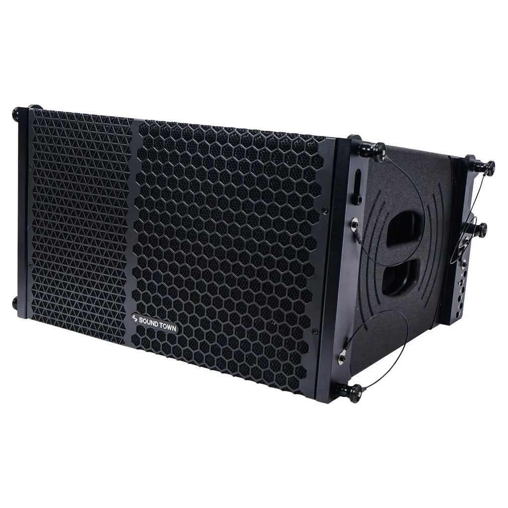 for Array Stages, 1 and Sound ZETHUS X System Black Town Speaker Series Powered Four 10-inch Line Clubs, Schools Speakers, Bars, Compact Restaurants, Array with Churches Line