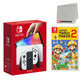 Maker Super Screen Mario and Console Switch Nintendo with 2 White OLED Cleaning Cloth