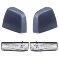 Left Mirror Passenger Gray Paint Brock SLT 2015-2021 Driver And Promaster RAM Compatible SLT/Tradesman Door 4 Signal Set Right With Replacement Cover Match Light Piece City Turn To Aftermarket