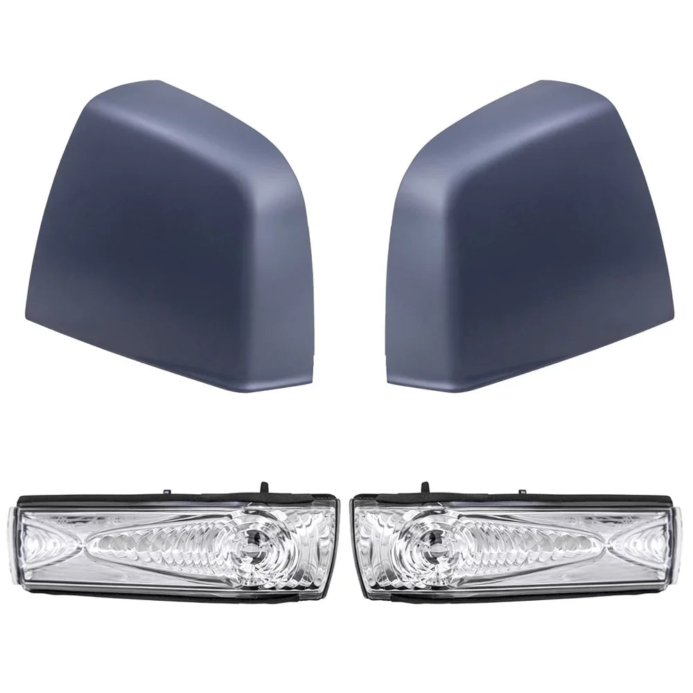 Left Mirror Passenger Gray Paint Brock SLT 2015-2021 Driver And Promaster RAM Compatible SLT/Tradesman Door 4 Signal Set Right With Replacement Cover Match Light Piece City Turn To Aftermarket