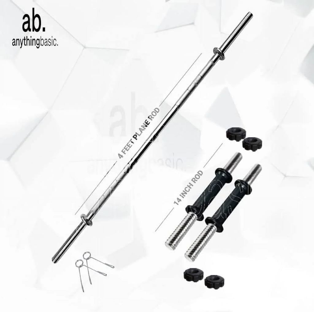 Kg 16 Gym Set Pair One Ft Rods Rods and Home Gym PVC Dumbbell 4 with anythingbasic.