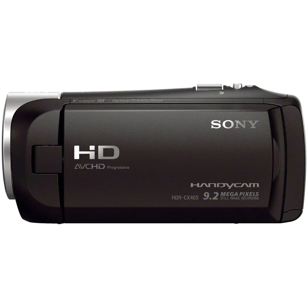 HD Handycam Bundle Spare Micro Recording More Charger and Camcorder Cable High HDRCX405 Battery SD Card HDMI Video Speed with Memory