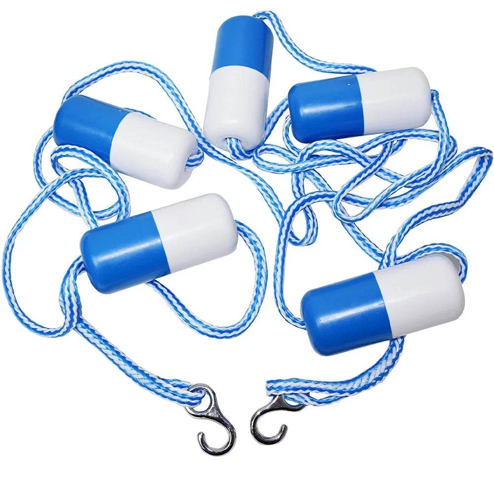 Devil Pool Rope 16" Blue Floats, Swimming and