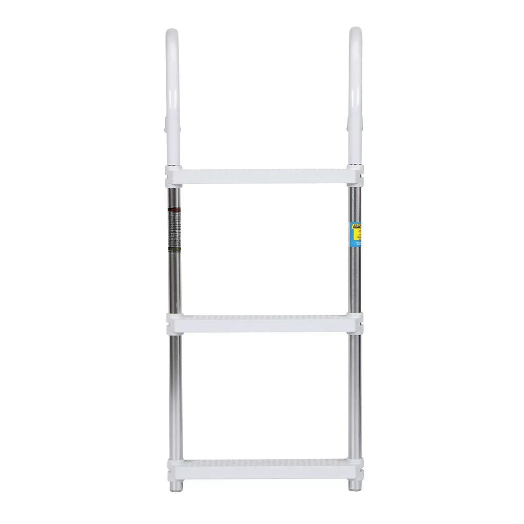 Wide Steps, In. 3 15 Boarding Ladder, 36 Seachoice Aluminum Tall In. X