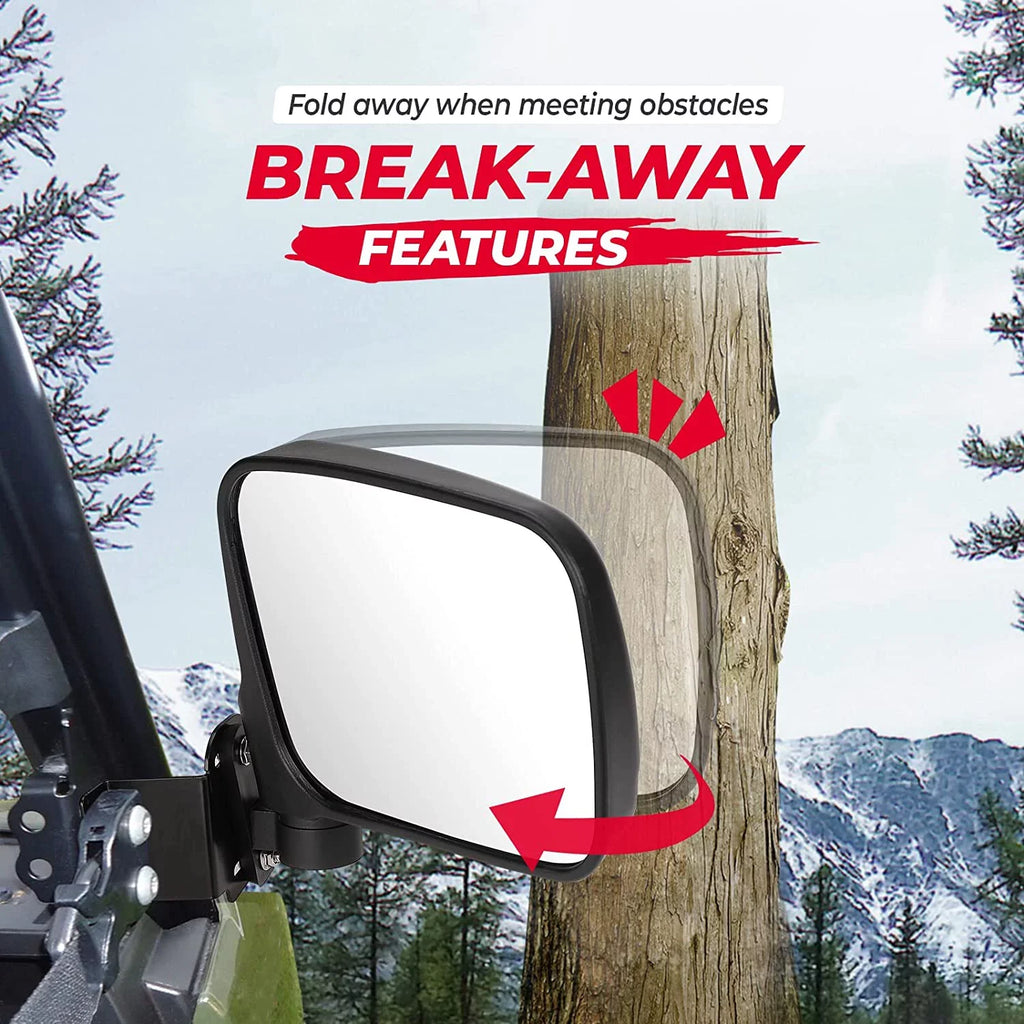 Kemimoto Side with Polaris UTV 900 500 570 Rear View Mirror Ranger 2015-2022 Compatible Mirrors