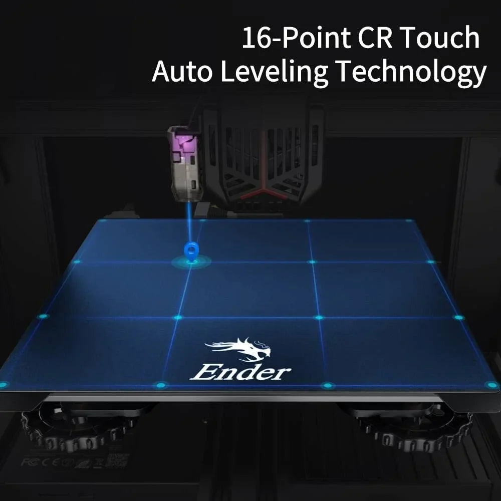 Platform, Printers, Steel Printer Full-Metal with 3D Auto-Leveling Pre-Installed Kit, Neo CR V2 Creality 3D Spring Extruder, Ender PC 220220250mm 3 Official 95% Touch