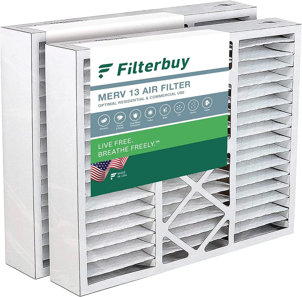 Pleated 20x22x5 and 13 Air Nordyne for Filterbuy Filters MERV Amana, HVAC Goodman, Furnace AC (2-Pack)