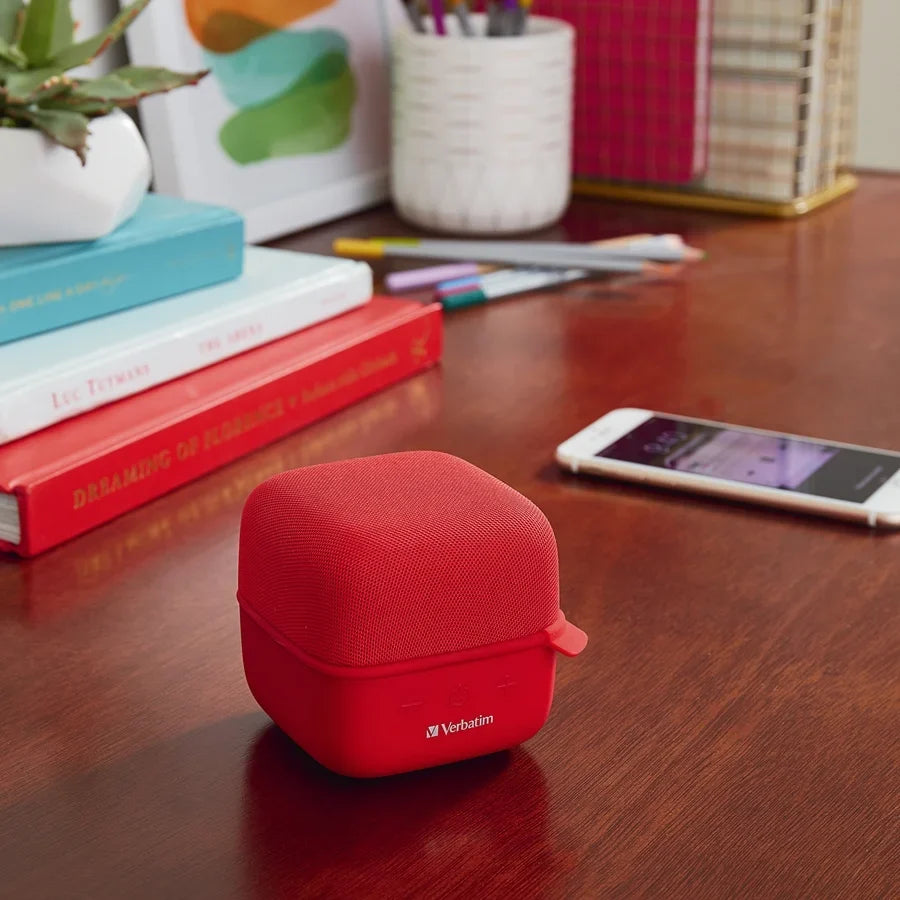 Verbatim - Wireless Speaker Red Bluetooth System 70225