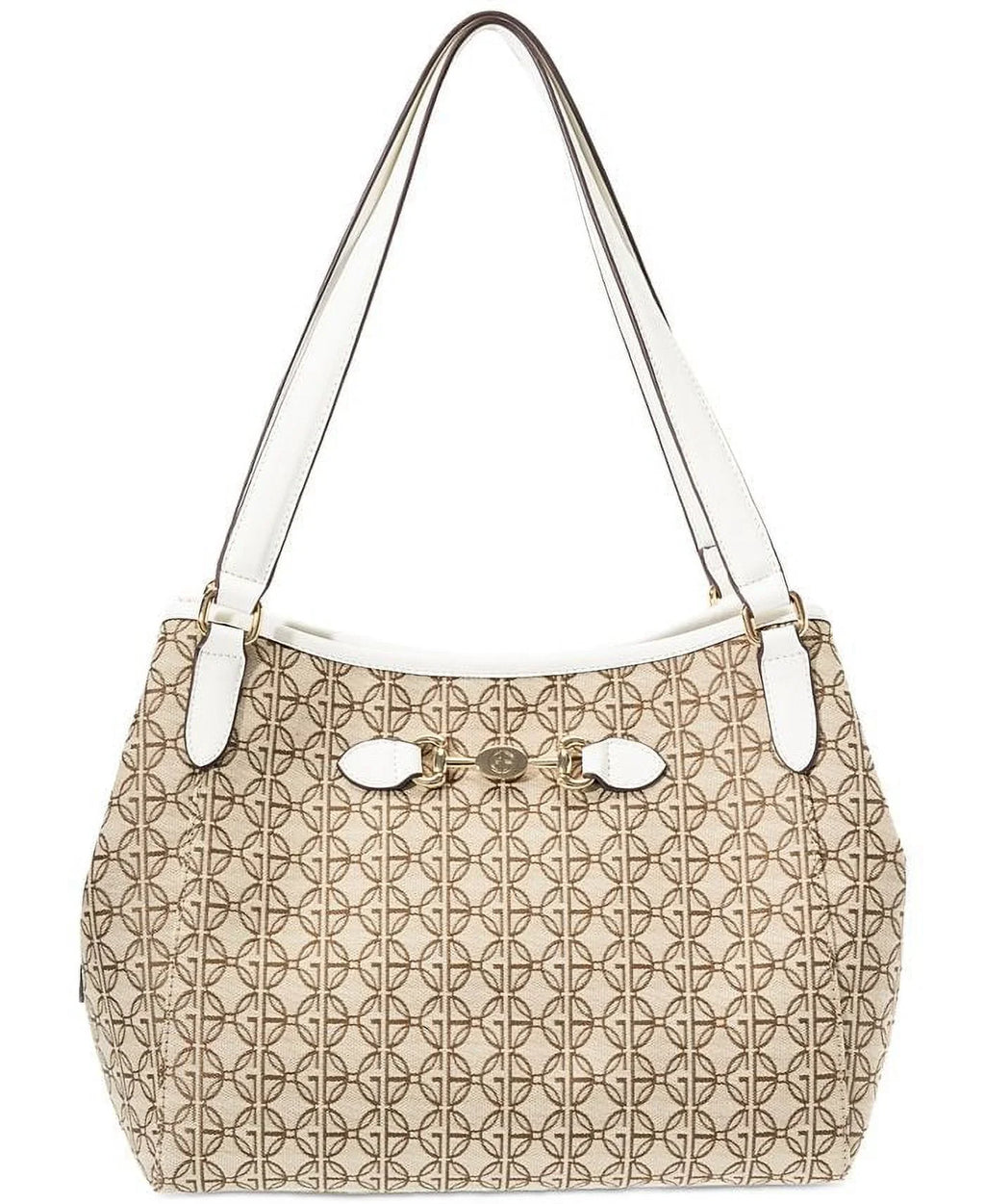 Shoulder White Signature Giani 4 Jacquard Logo Bag Bernini Poster