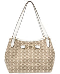 Shoulder White Signature Giani 4 Jacquard Logo Bag Bernini Poster