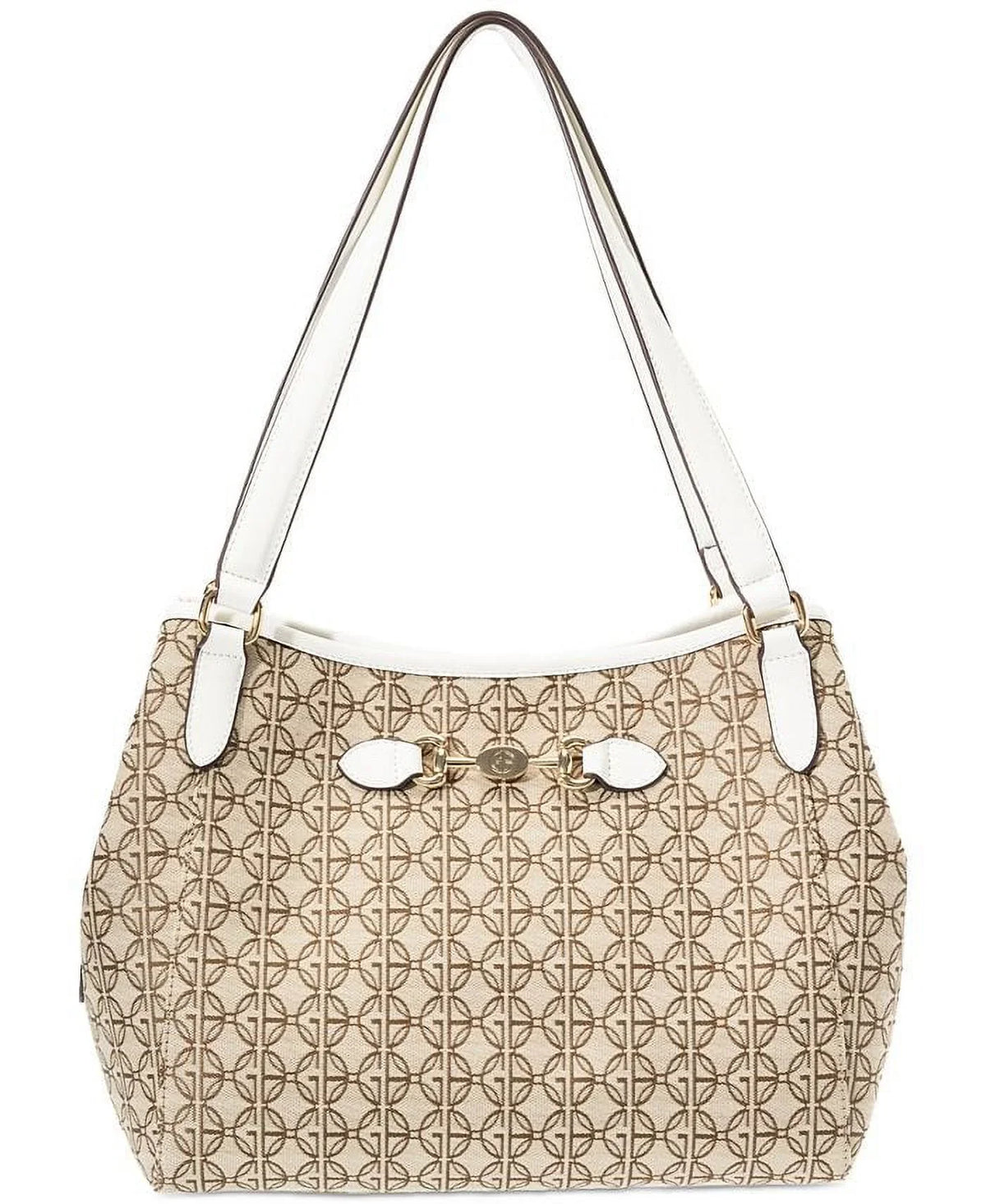 Shoulder White Signature Giani 4 Jacquard Logo Bag Bernini Poster