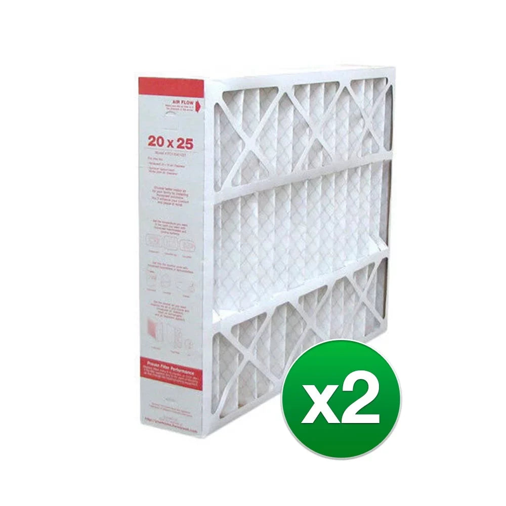 Pack 2 Honeywell Compatible Furnace 11 Merv Air AC - Filter 20x25x5 FC200E1037