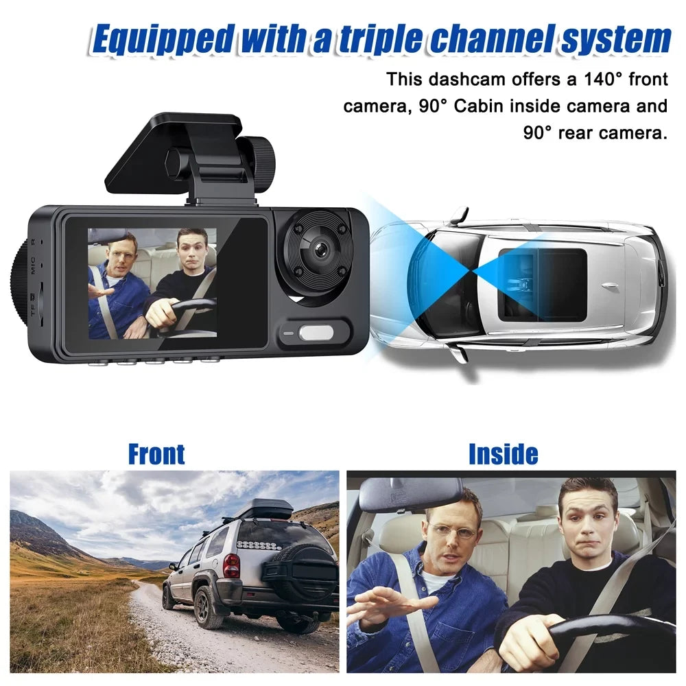Recorder, Wide Apexeon Car Driving Camera, for Safety Camcorder Multi-Language Video Angle Auto Dash