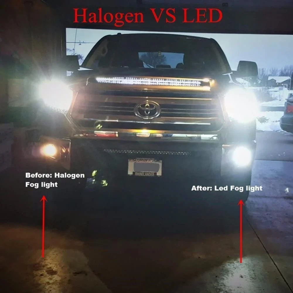 Bright H8 LED Alla 2014 Santa 6000K Replacement 2013 H8LL 2x Bulbs 2015 Xenon Front White Lamps Light for Super Fe 2016 Lighting XL Fe/Santa Fog