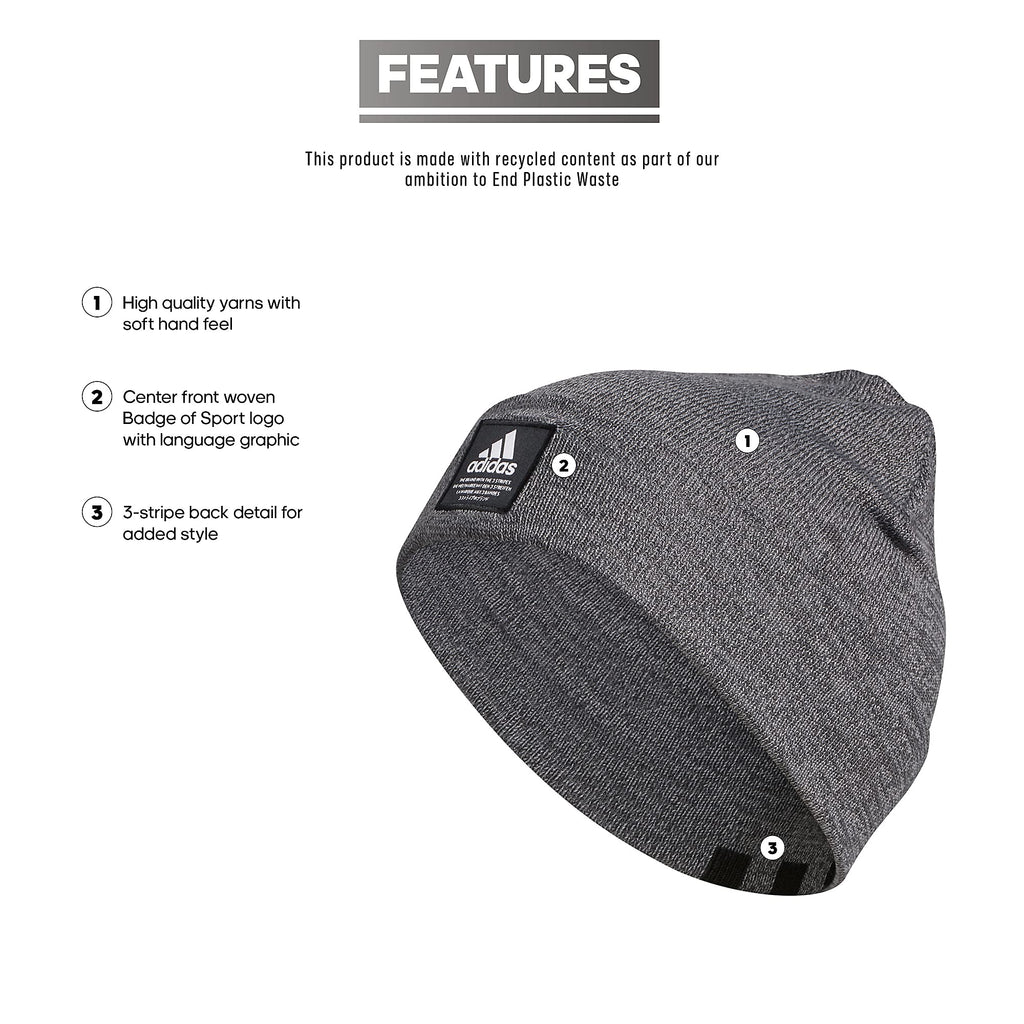 Beanie, Size Men's Carbon-Grey Twist/Black/White F21, Fold Amplifier One