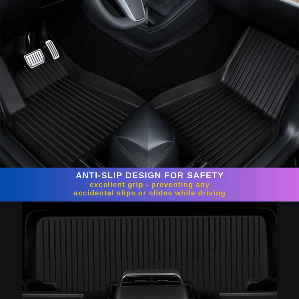 Cargo TPE Mat All Liner Model for BunnyBird 2020-2023 Floor 3-5-Seater Mat Accessories Car Weather Trunk 6-Piece Tesla