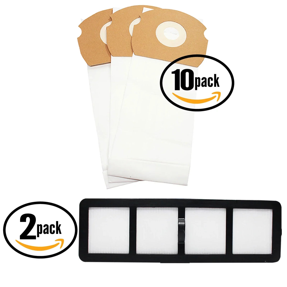 AirSpeed Bag AS Vacuum Replacement & AS1001AX Eureka Vacuum EF-6 Filter 30 Filter Bags 2 Compatible & HEPA Eureka - Gold
