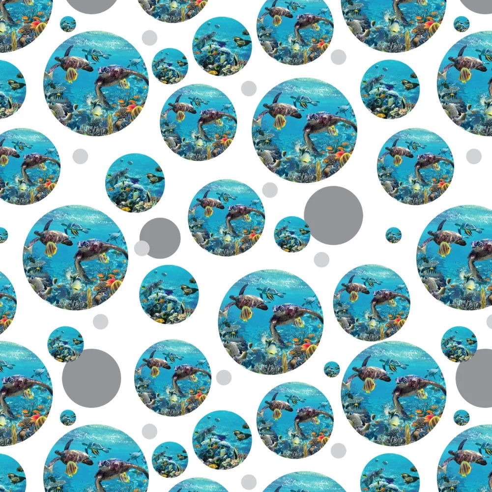 Premium Paper Roll Reef Sea Diving Gift Ocean Wrap Wrapping Turtles Coral