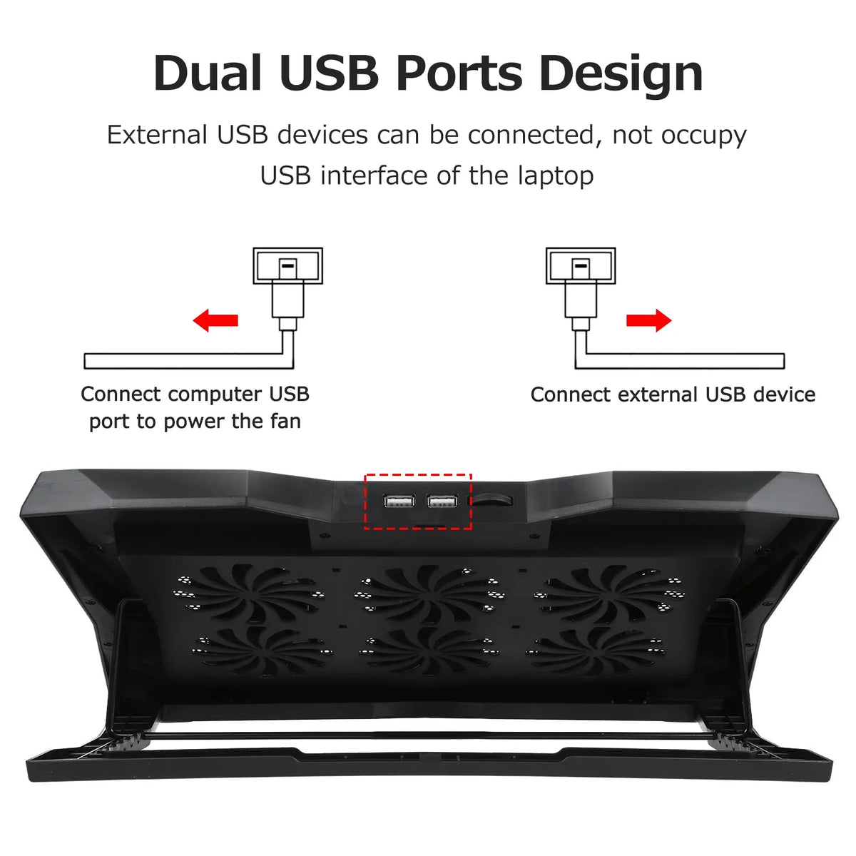 Viewing Low Stand, Cooler Noise Andoer Dissipation Efficient Fans Angle and Laptop for Comfortable 6 Heat