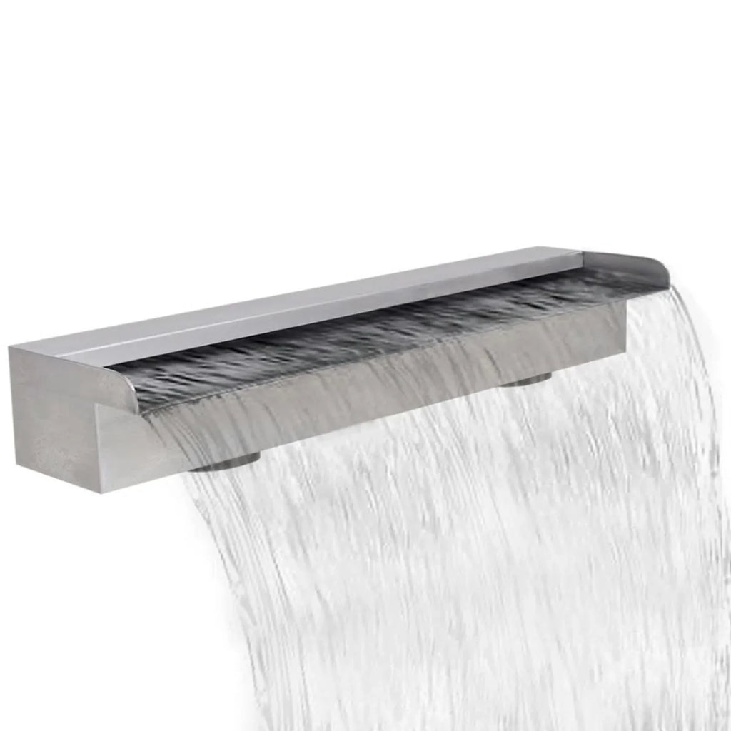23.6 x 3.1 Fountain Steel Water Waterfall Feature Spillway Pool Stainless Pool 4.5 Inches Fountain x D Descent H) Spa Garden x Dcenta x (W