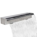 23.6 x 3.1 Fountain Steel Water Waterfall Feature Spillway Pool Stainless Pool 4.5 Inches Fountain x D Descent H) Spa Garden x Dcenta x (W