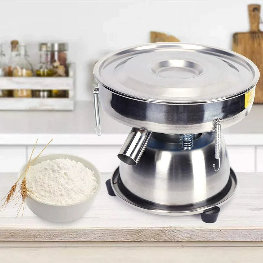 Electric Flour Kitchen Baking Shaker Powder Vibration Commercial Sifter for Sifter, Sieve Machine Home
