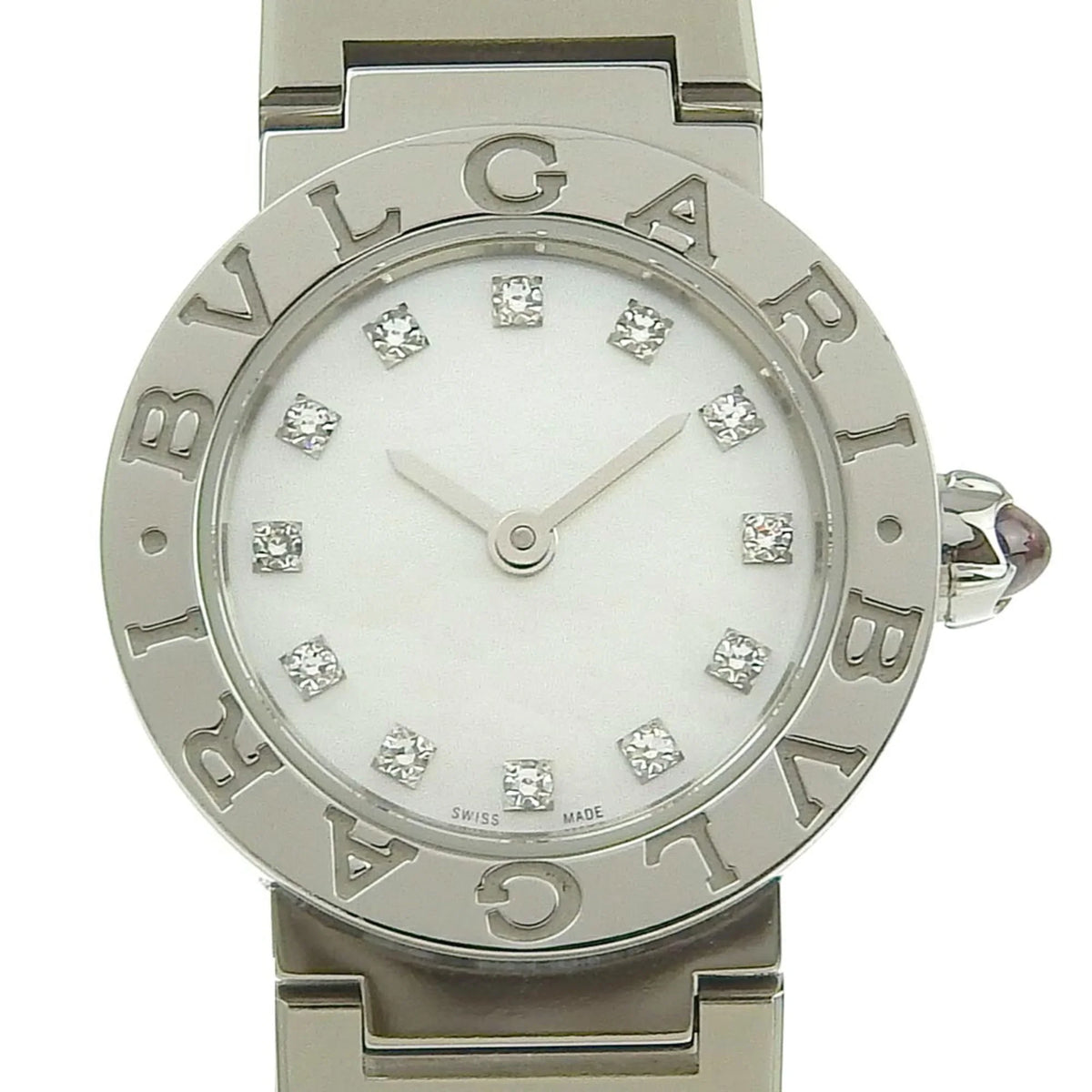 New) Diamond Mother Dial BVLGARI (Like Pearl Bulgari Battery Shell BB23S 103095 of Pre-Owned Watch 12P