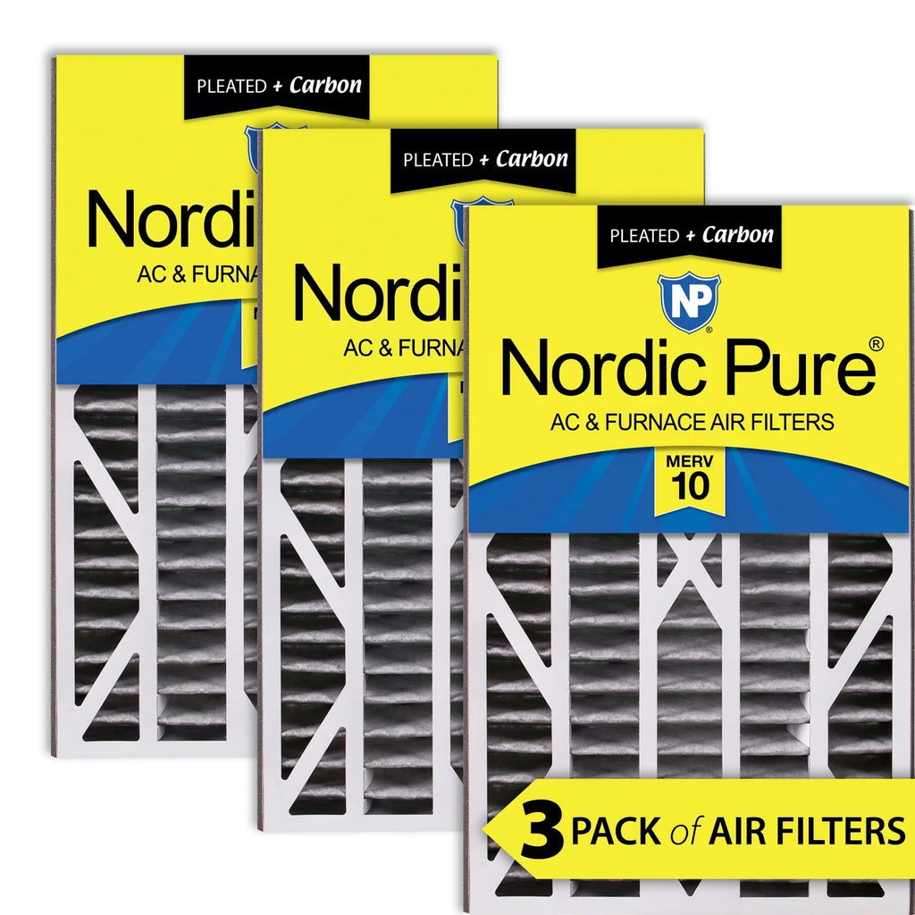 Bear Replacement Air Filter Plus 10 3 Air Pack Pleated Carbon Cub MERV 16x25x3