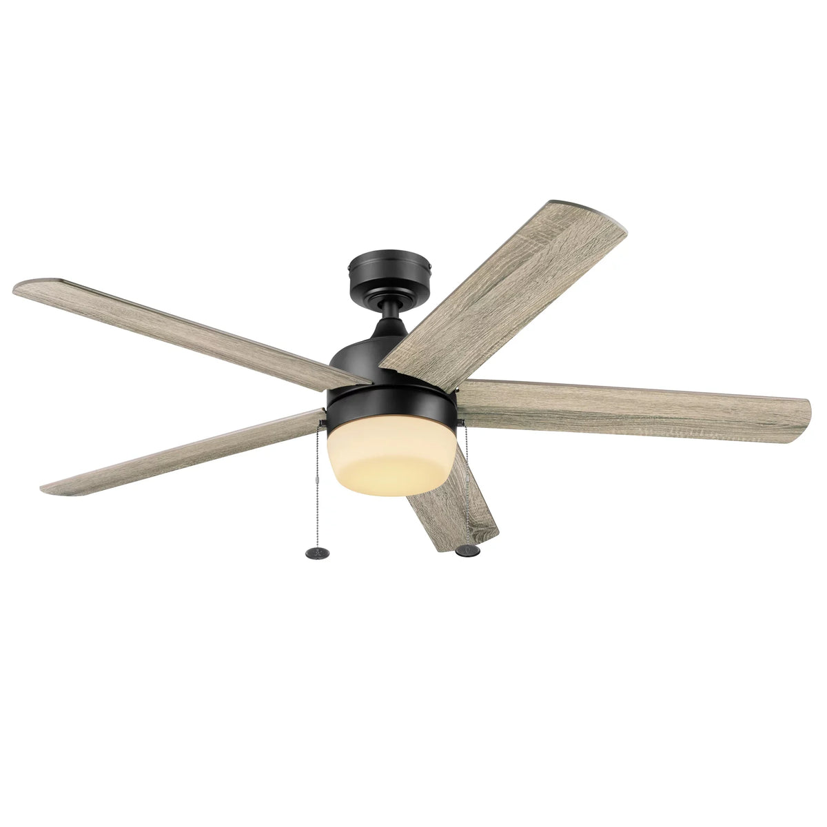 Reverse with Gardens Color Homes Temperature Indoor Light, Ceiling 52" & Airflow Black & Fan Adjustable Pearce Better