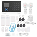 Remote Smart Motion Home Burglar Sensor Compatible Voice System Home Wireless LCD Display System Door WIFI Control APP Control Alarm with PIR 433MHz + Alarm Auto-dial GSM Sensor Phone