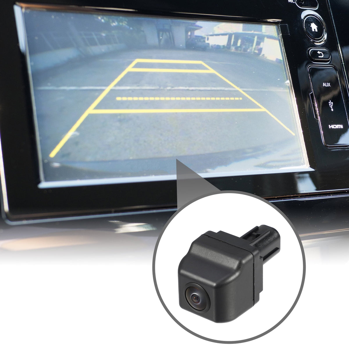 Up No.86790-0P020 for Plastic Black View 2008-2017 Camera Rear Alphard Back