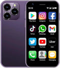 Unlocked 2GB globe Smallest Mini Dual Mini 10.0 Phone XS16 Phone Kids Broisae 16GB Mini Cell Ram Smartphone Android (Purple) Mobile for Phone 3inches ROM 4G Sim Phone