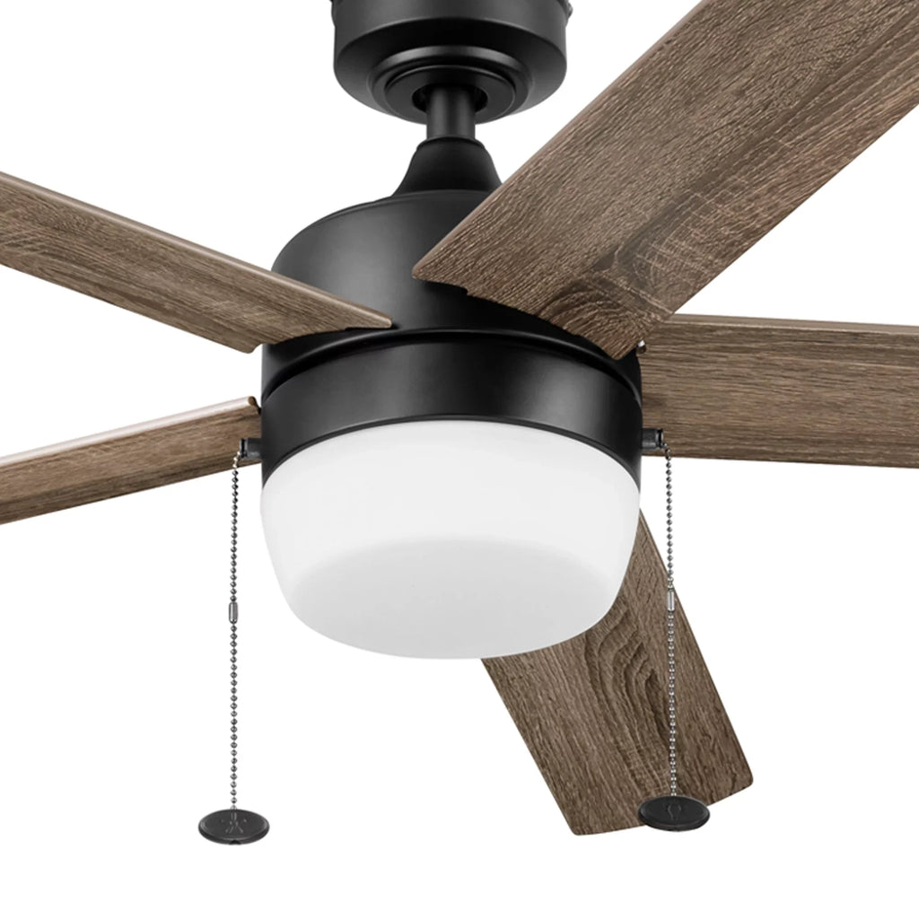Reverse with Gardens Color Homes Temperature Indoor Light, Ceiling 52" & Airflow Black & Fan Adjustable Pearce Better