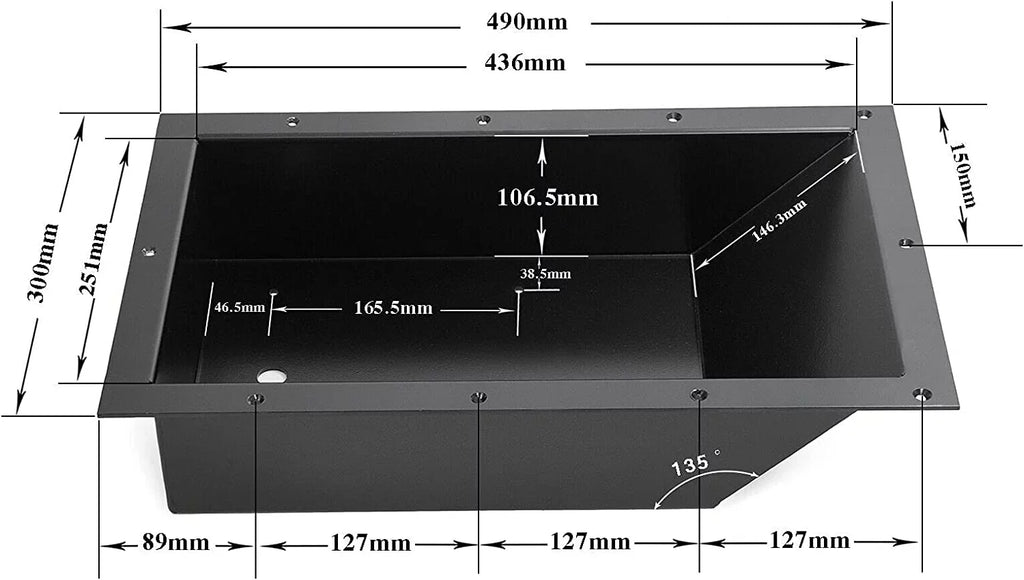 Foot Motor Minn and for Boat Aluminum Trolling Tray 100RTMP Pan Motor Pedal Fishing Kota GHmarine Recessed