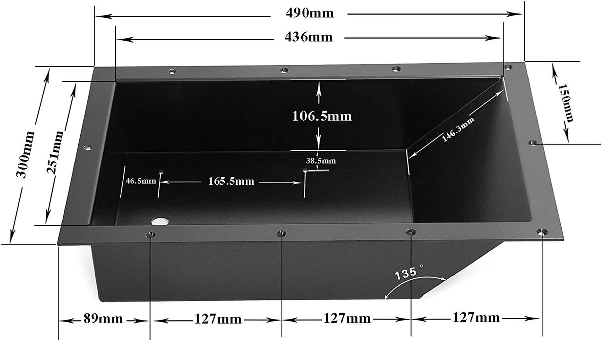 Foot Motor Minn and for Boat Aluminum Trolling Tray 100RTMP Pan Motor Pedal Fishing Kota GHmarine Recessed