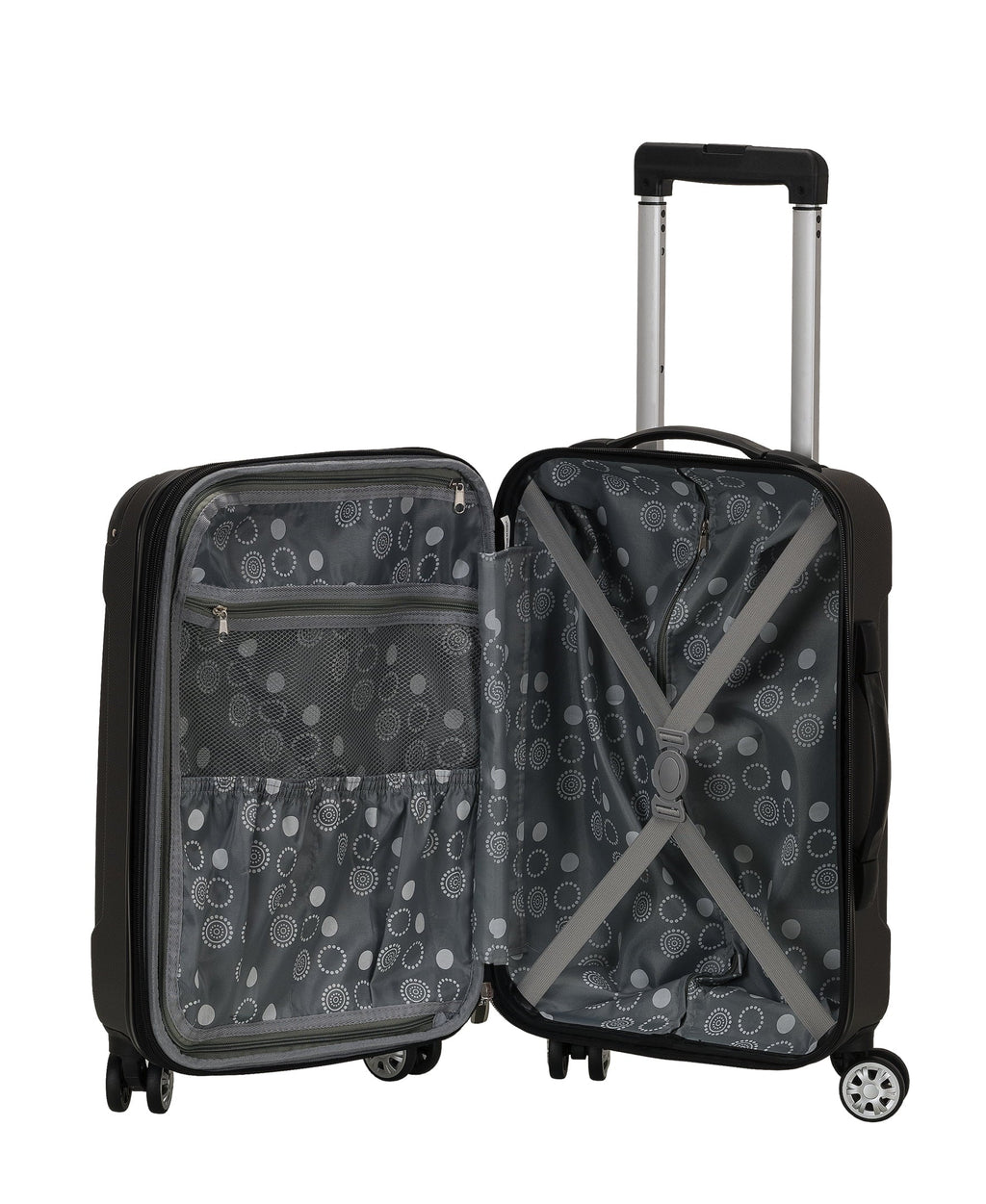 On Expandable Hardside ABS 20" Sonic Carry Luggage Rockland F1901
