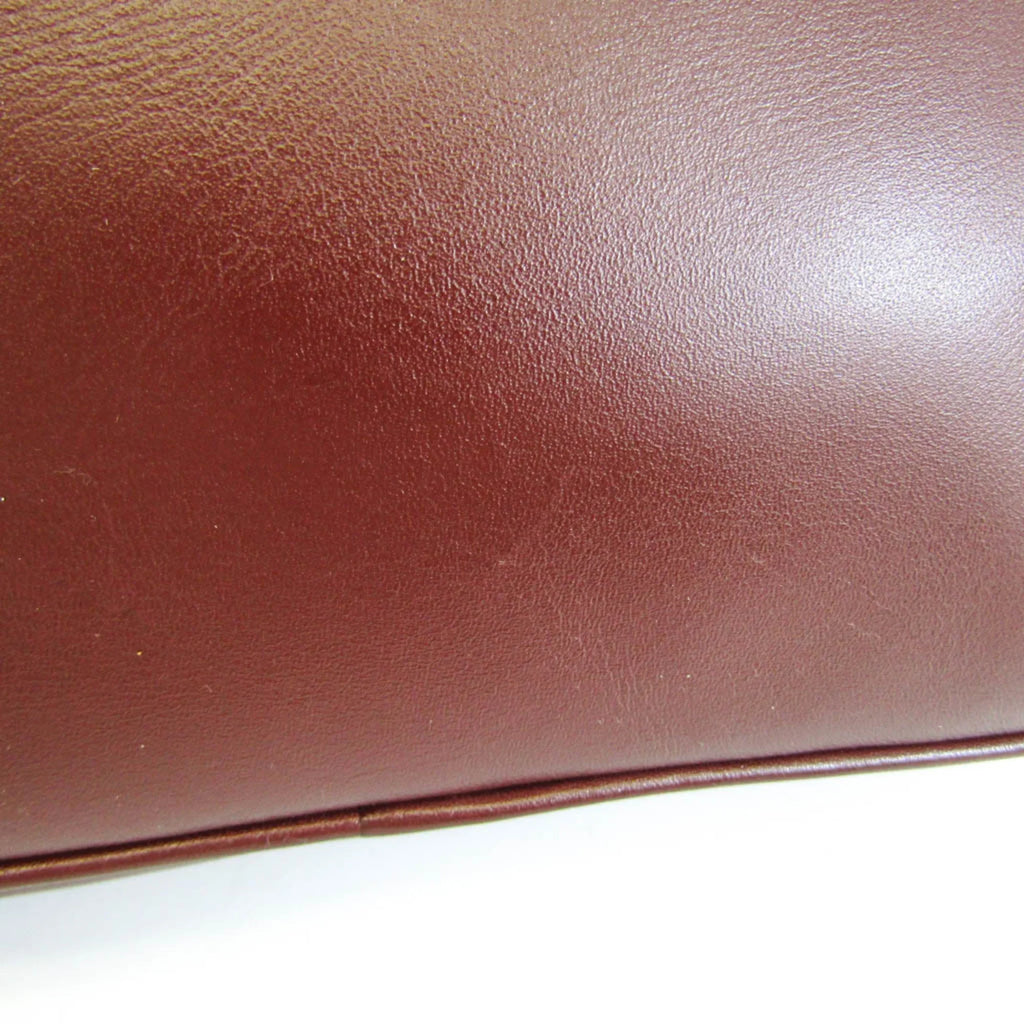 (Good) Leather Women's Bordeaux Must Bag Shoulder Cartier Pre-Owned
