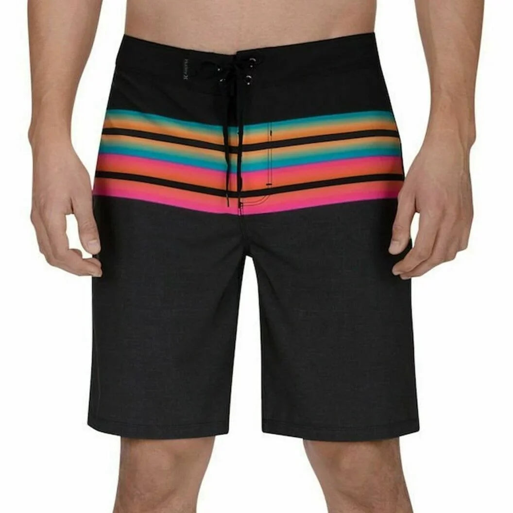 SurfStretch Board Phantom Striped Shorts Mens 30