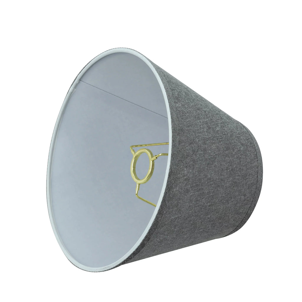 Construction (6" 58853 Creative Shade Hardback x x Empire 7 in Aspen UNO Lamp 10" 10" 1/2") Transitional Shape Grey, Wide