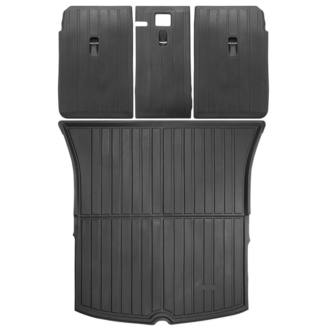 Seat Floor 2021 Tesla with 2020 Mat, Car Y, Floor Compatible Mats Model Car 3 Back Waterproof Weather 2022 and Trunk Non-slip Liner Trunk Rear Trunk Mats, All