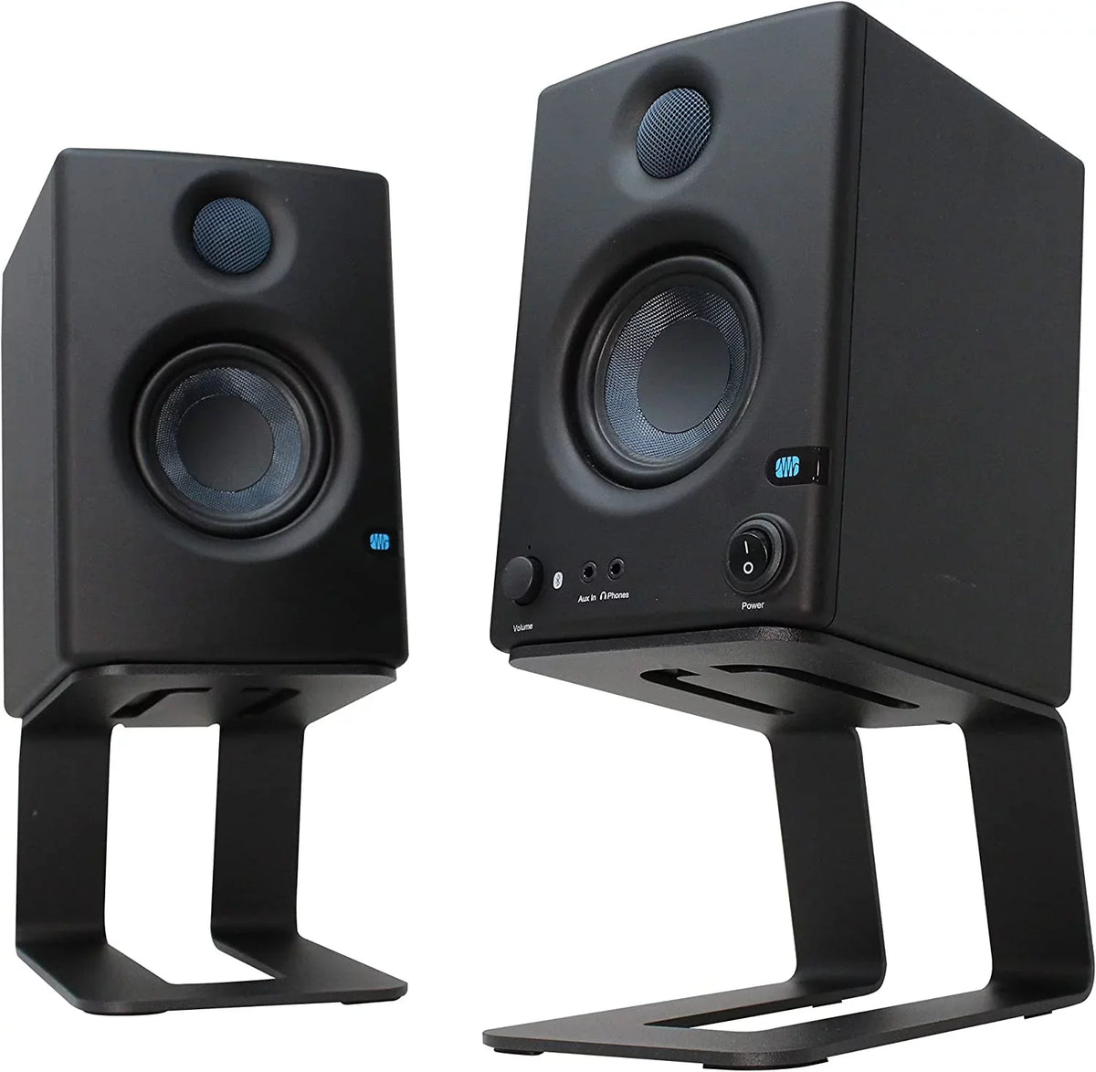 Desk Stands Medium Pair Speaker Studio Speakers, Bookshelf and for Speakers, Speaker Desktop Riser, Small