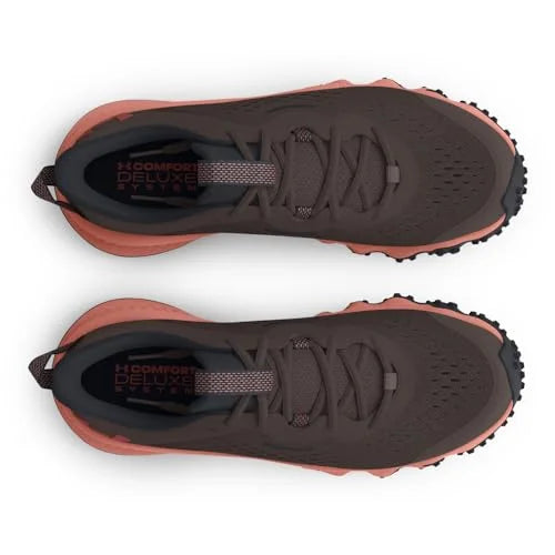 Under Charged Armour 6, US Women's Maven Trail, Clay/Black/Cinna Red, (200) Fresh