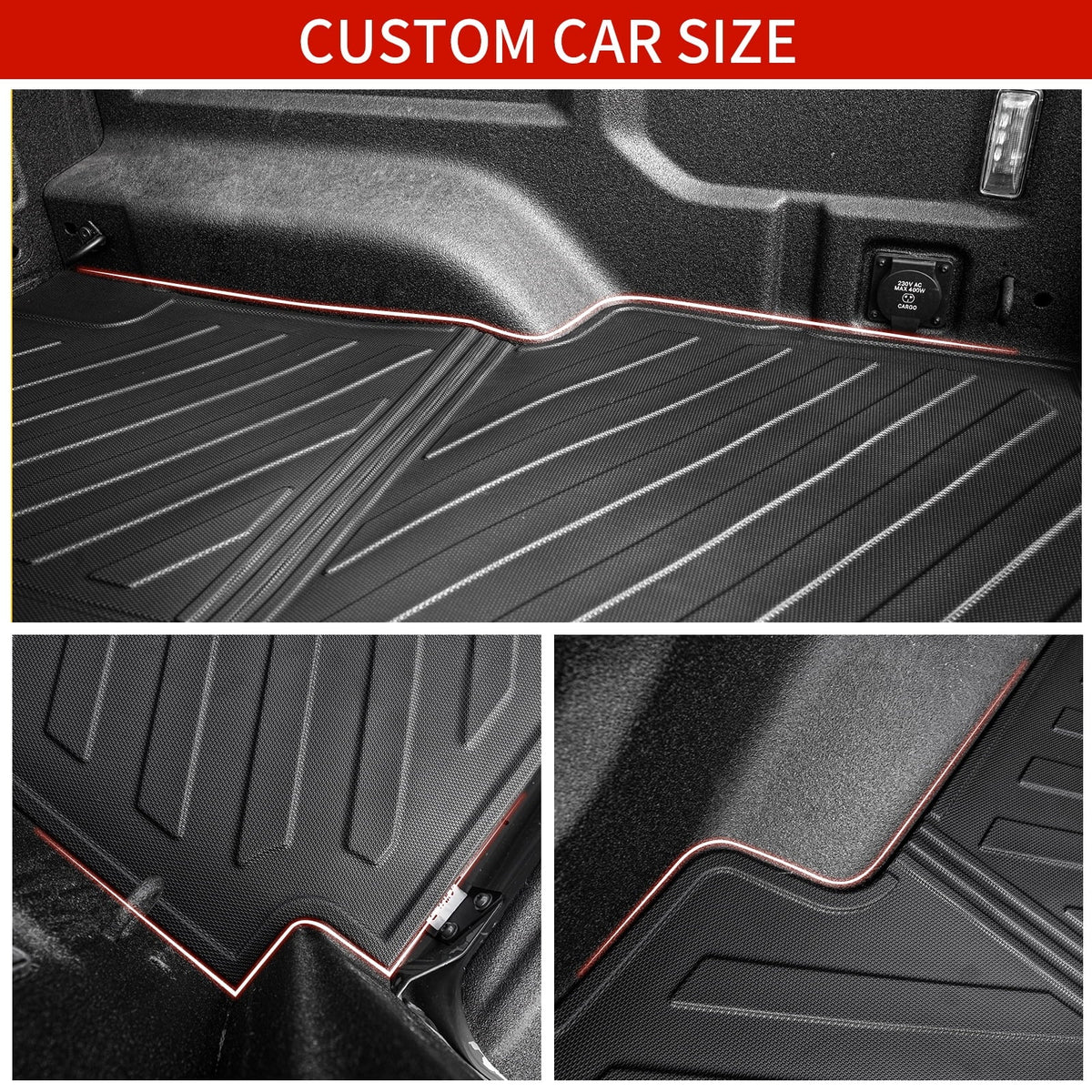 Gladiator TPE Accessories Car Mat Liner 2020-2023 Fit Truck Weather Bed All Jeep Jeep 2022 Gladiator Bed