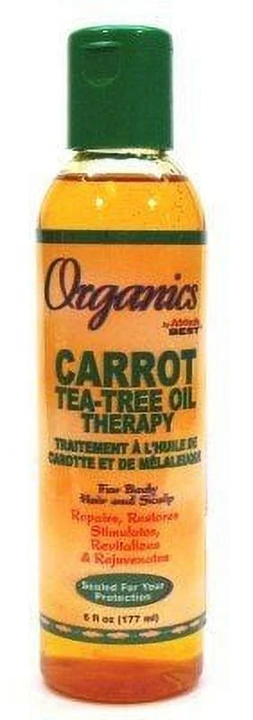 Organincs Oil (3-Pack) Nail 6 File With Oz. Tree Tea Carrot