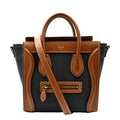 Bag Denim Pre-owned Bicolor Luggage Crossbody Leather Tote CELINE