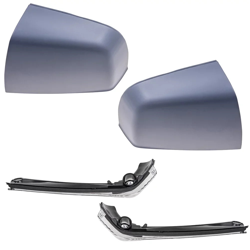 Left Mirror Passenger Gray Paint Brock SLT 2015-2021 Driver And Promaster RAM Compatible SLT/Tradesman Door 4 Signal Set Right With Replacement Cover Match Light Piece City Turn To Aftermarket
