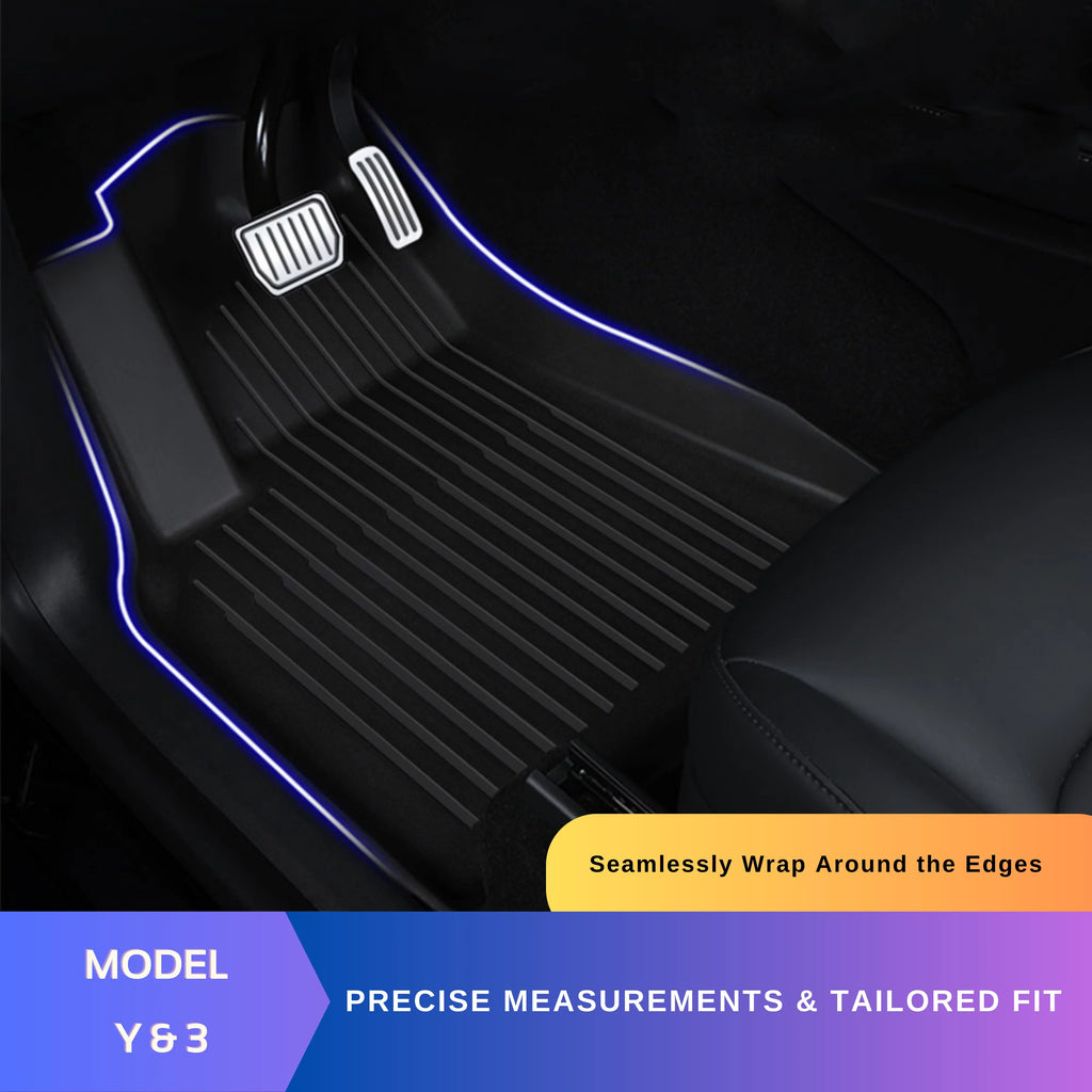 Cargo TPE Mat All Liner Model for BunnyBird 2020-2023 Floor 3-5-Seater Mat Accessories Car Weather Trunk 6-Piece Tesla