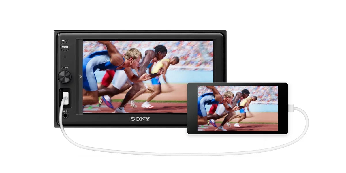 x 4 55 receiver - Watts Digital 6.2" - Display Touch NEW Screen - XAV-1500